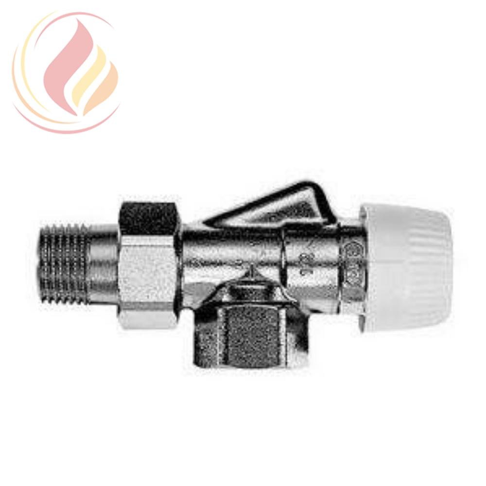 08204 Honeywell V2000AVS15 Клапан термостатический радиаторный осевой, 1/2", Kvs 0.75, Ру 10, 130 С, dPmax=1бар, с предварительной настройкой