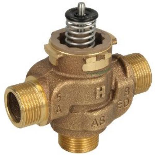 17931 Honeywell VCZMG6000/U Клапан трехходовой регулирующий зонный, 3/4" НР, Kvs 6,9, 95С, PN20